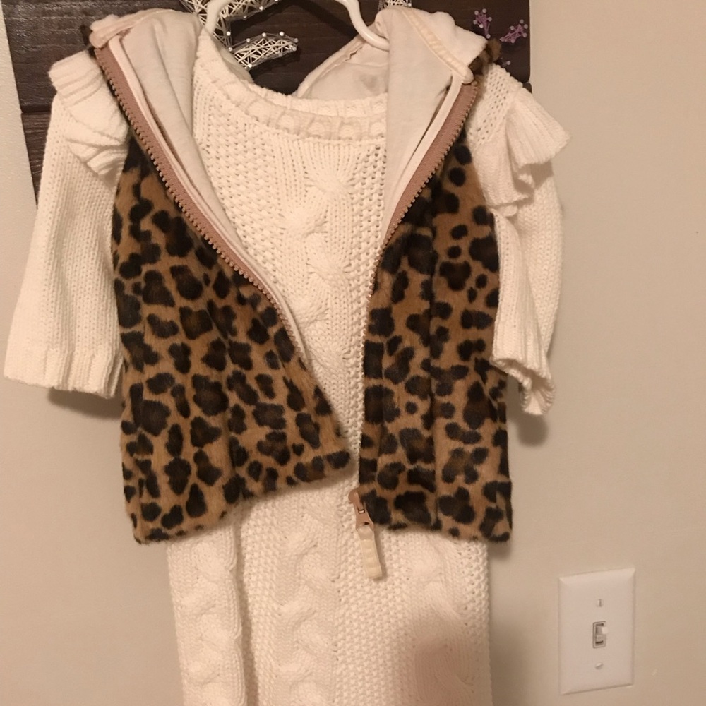 Knit Dress With Vest